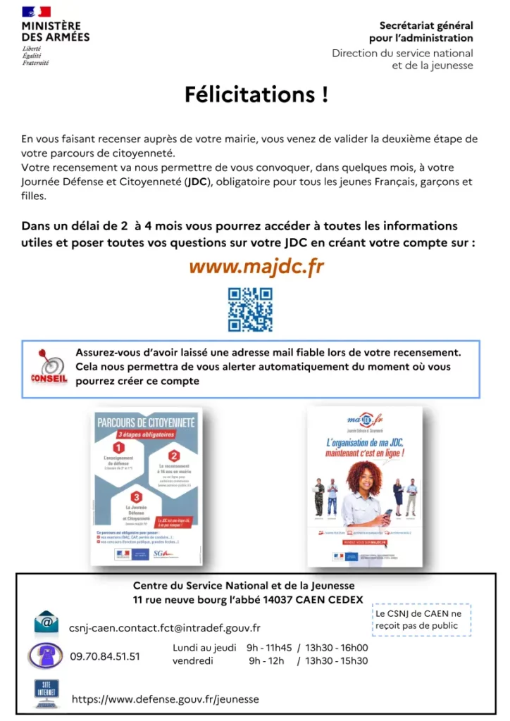 Affiche pour le recensement