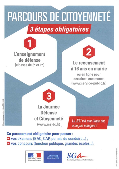Affiche pour le parcours de citoyenneté