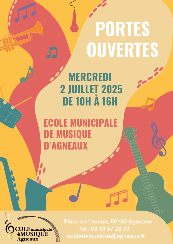 Affiche pour les portes ouvertes de l’école de musique