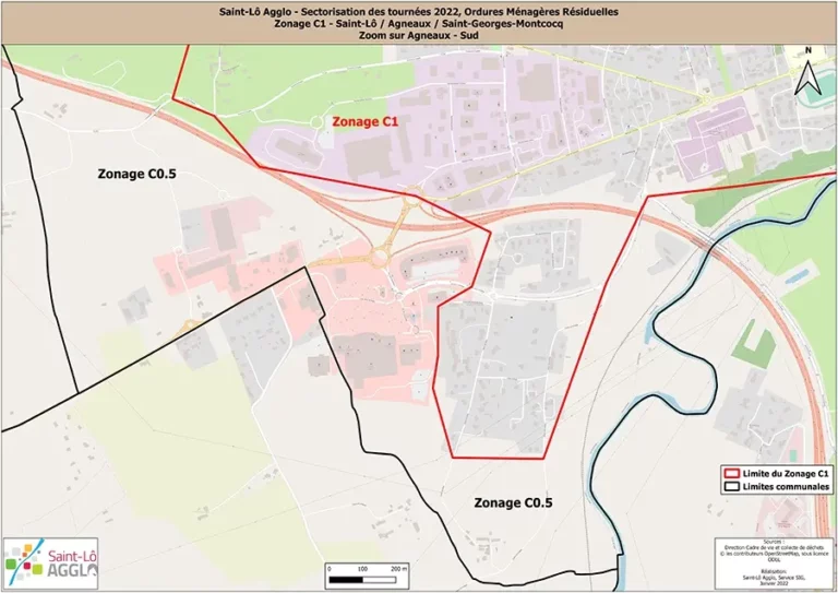 Zone C1 du plan d'Agneaux coté sud
