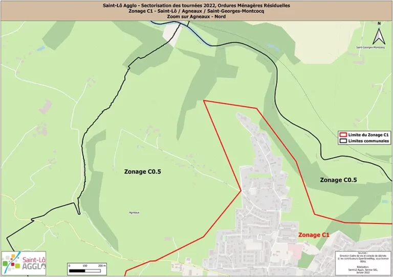 Zone C1 du plan d'Agneaux coté nord